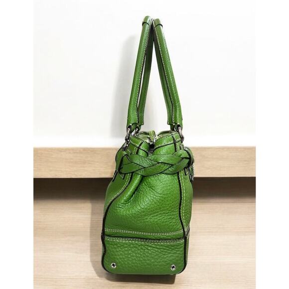 Y2K Coach F13084 Hamptons Braided Pebble Leather Satchel & Wristlet - Picture 4 of 16